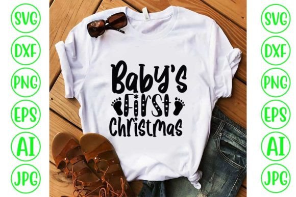Download Babys First Christmas SVG Design - Christmas svg design Collection