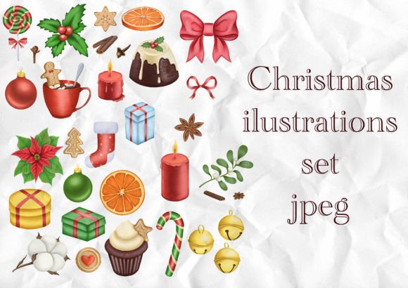 Download Christmas Illustrations Set - Christmas illustrations Collection