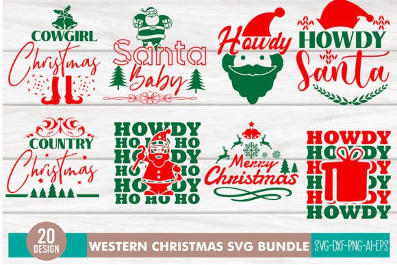 Download WESTERN CHRISTMAS SVG BUNDLE - Western christmas svg Collection