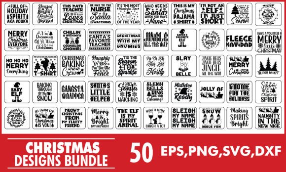 Download Funny Christmas SVG Designs Bundle - Christmas svg design Collection