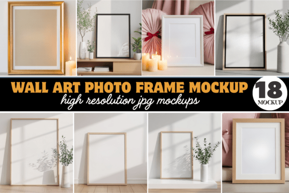 Download Wall Art Photo Frame Mockup Bundle - Premium Resources